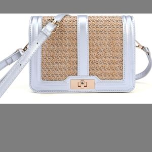 Elegant Tan and Silver Women's Bag
